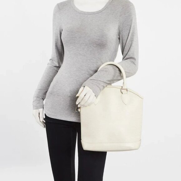 Louis Vuitton White Epi Leather Lockit PM Bag - Picture 2 of 10